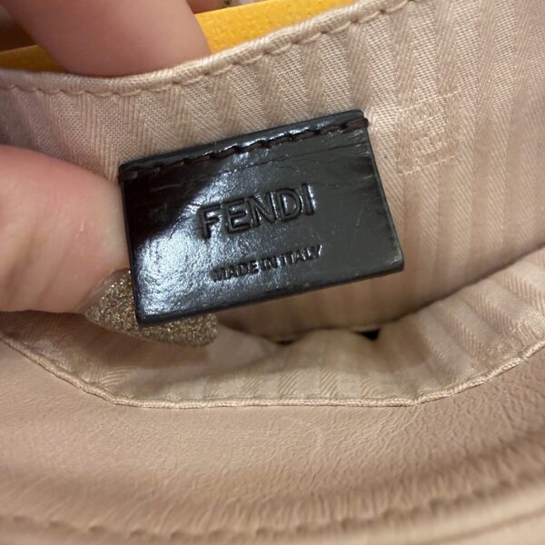 Fendi Leather Fendista Pochette Crossbody Bag