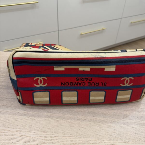 Chanel Le Train Tote Printed Coated Canvas Large