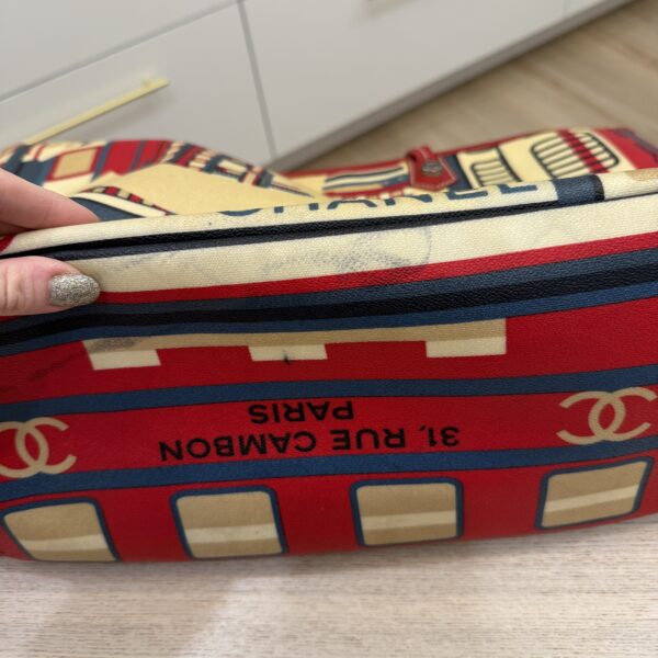 Chanel Le Train Tote Printed Coated Canvas Large