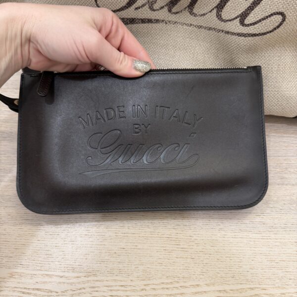 Gucci Brown Canvas And Leather Craft Tote Bag