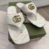 Gucci White Marmont GG Sandals Size 38