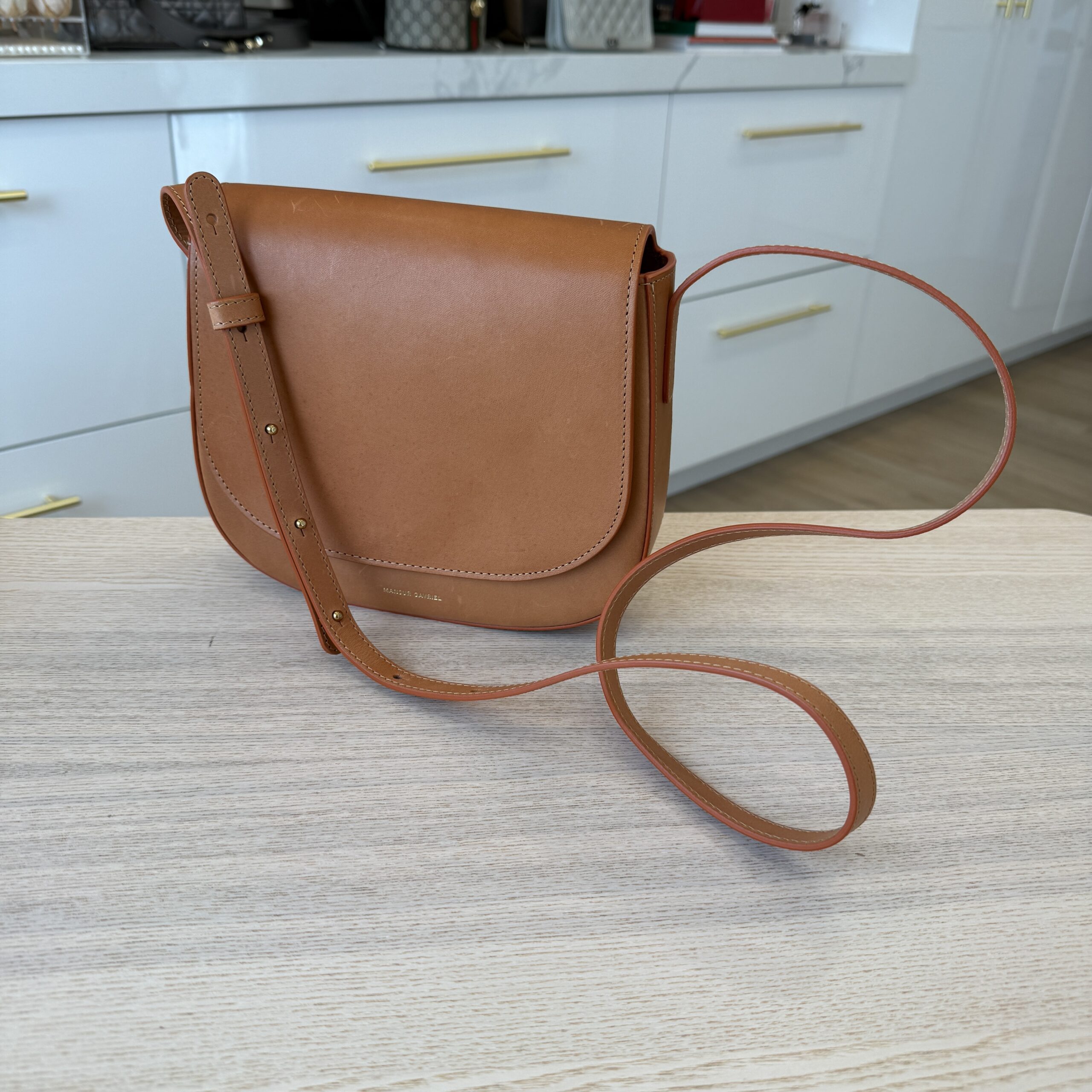 Mansur Gavriel Classic Mini Crossbody Cammello