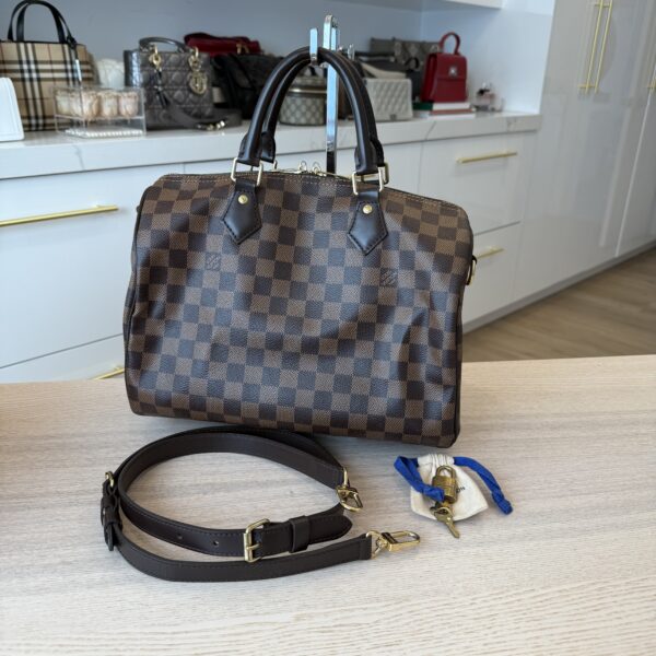 Louis Vuitton Damier Ebene Speedy 30 Bandouliere NM