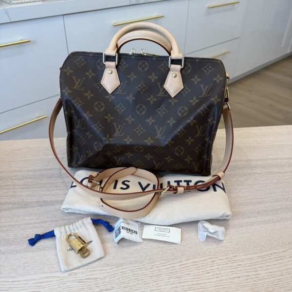 Louis Vuitton Monogram Speedy 30 Bandouliere NM