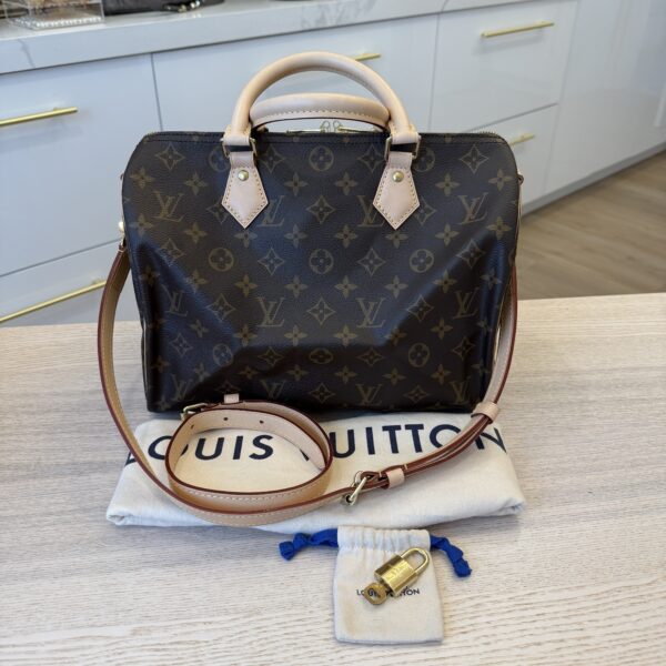 Louis Vuitton Monogram Speedy 30 Bandouliere NM