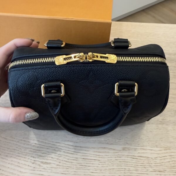 Louis Vuitton Empreinte Monogram Giant Speedy Bandouliere 20 Black