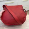 Chloe Calfskin Medium Marcie Round Crossbody Bag Red