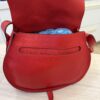 Chloe Calfskin Medium Marcie Round Crossbody Bag Red