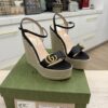 Gucci Marmont GG Wedge Black 38.5