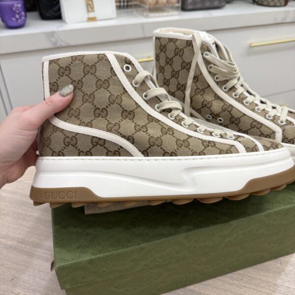 Gucci Canvas Classic GG Mens Sneakers Size 10.5