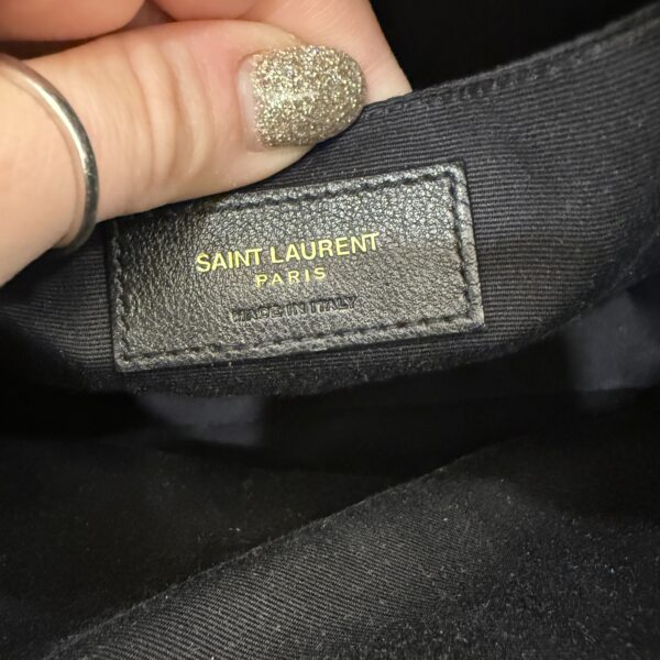 Saint Laurent (YSL) Calfskin Monogram Lou Camera Black Gold Hardware