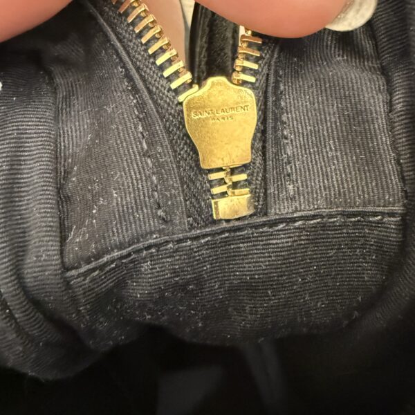 Saint Laurent (YSL) Calfskin Monogram Lou Camera Black Gold Hardware