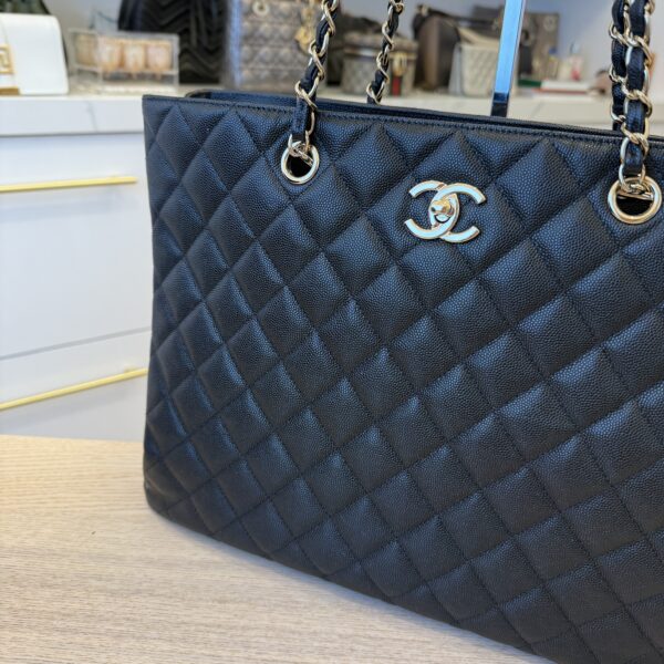 Chanel Caviar Timeless Tote Bag Black Gold Hardware
