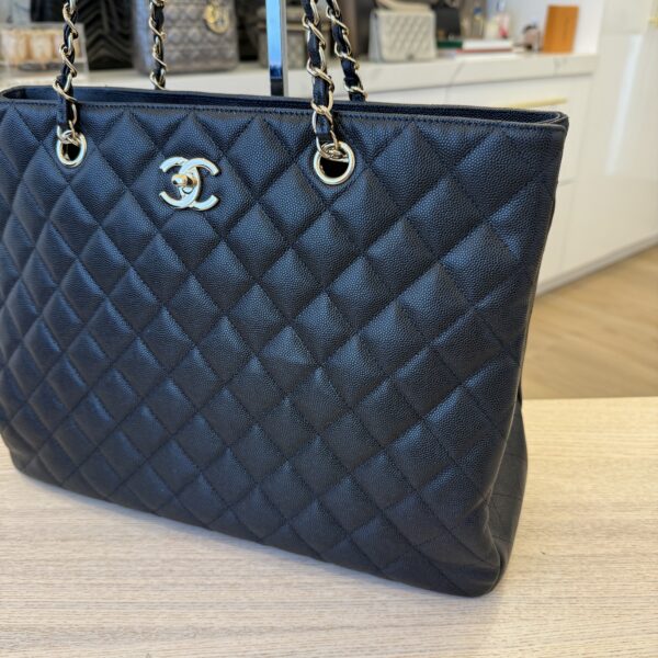 Chanel Caviar Timeless Tote Bag Black Gold Hardware