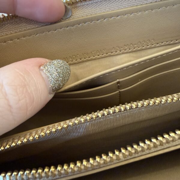 Christian Dior Lady Dior Voyageur Wallet Powder Beige Cannage Lambskin