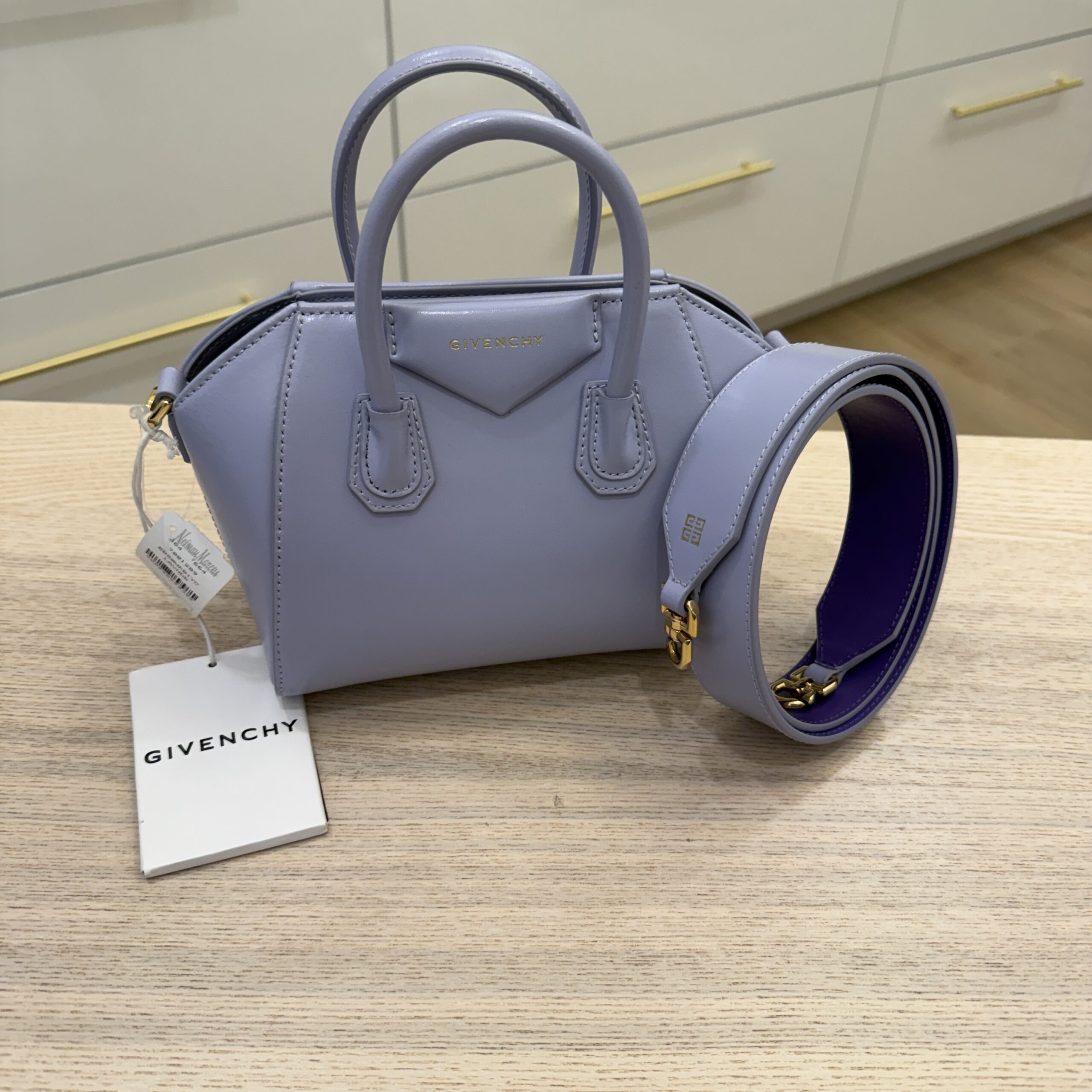 Givenchy Antigona Toy Leather Tote Bag Lavender