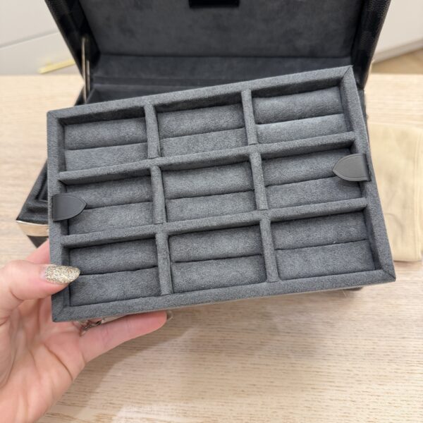 Louis Vuitton Damier Graphite Cufflinks Case Jewelry Case