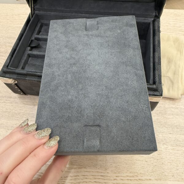 Louis Vuitton Damier Graphite Cufflinks Case Jewelry Case