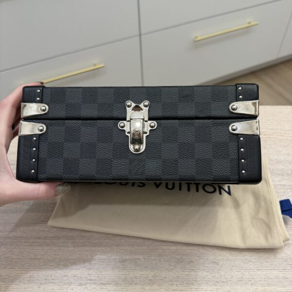 Louis Vuitton Damier Graphite Cufflinks Case Jewelry Case