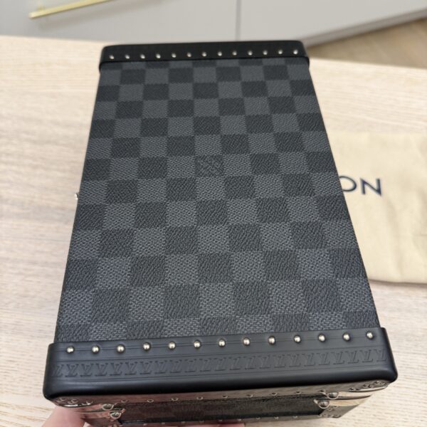 Louis Vuitton Damier Graphite Cufflinks Case Jewelry Case