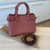 Burberry Grainy Calfskin House Check Small Banner Tote