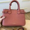 Burberry Grainy Calfskin House Check Small Banner Tote