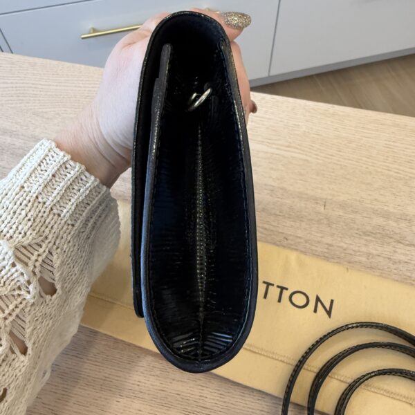 Louis Vuitton Electric Epi Louise Shoulder Bag Leather PM Black