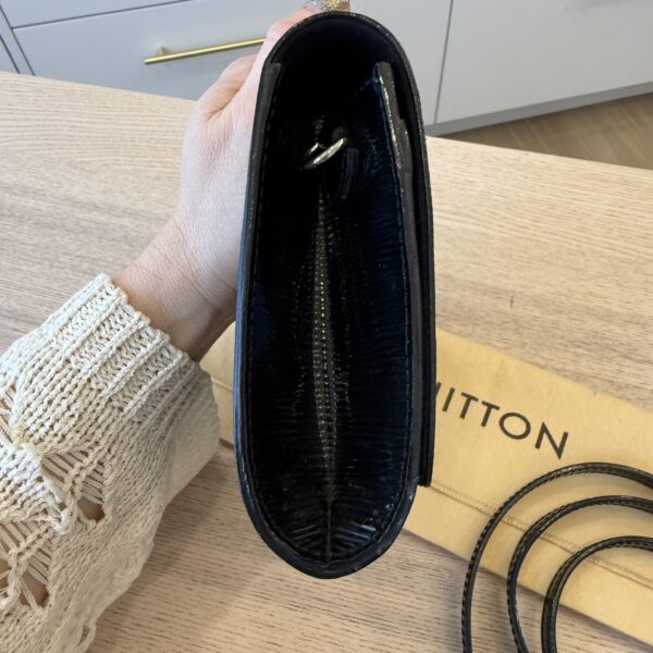Louis Vuitton Electric Epi Louise Shoulder Bag Leather PM Black