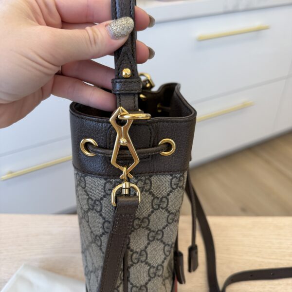 Gucci Ophidia Bucket Bag GG Coated Canvas Small