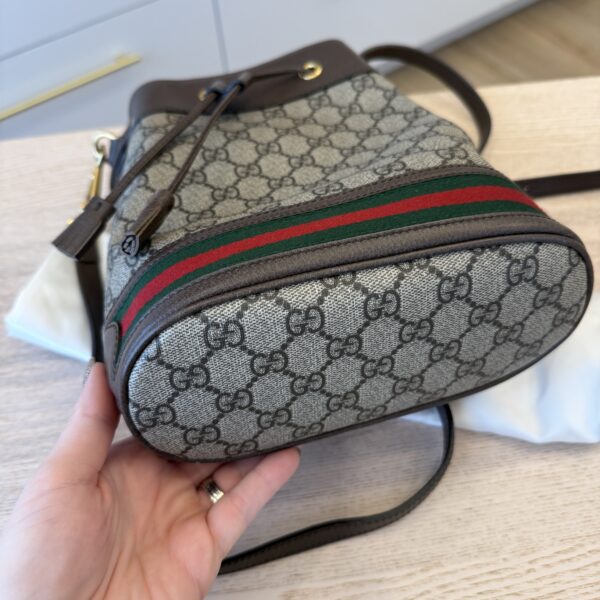 Gucci Ophidia Bucket Bag GG Coated Canvas Small