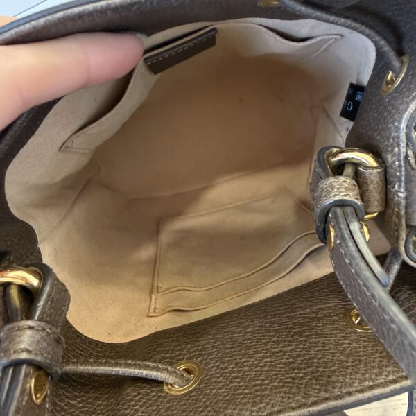 Gucci Ophidia Bucket Bag GG Coated Canvas Small