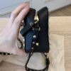 VALENTINO GARAVANI Pebbled Calfskin Rockstud Camera Crossbody Bag Black