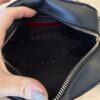 VALENTINO GARAVANI Pebbled Calfskin Rockstud Camera Crossbody Bag Black