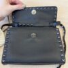 Valentino Black Rockstud Messenger Bag