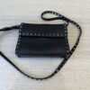 Valentino Black Rockstud Messenger Bag
