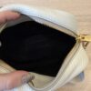 Prada Shoulder Bag Leather White and Gold