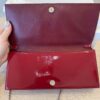 Christian Dior Red Quilted Cannage Patent Leather Lady Dior Clutch Bag