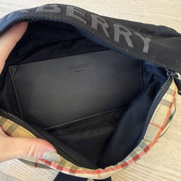 Burberry Haymarket Check Nylon Belt Bag