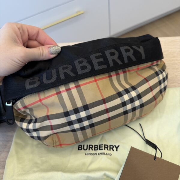 Burberry Haymarket Check Nylon Belt Bag