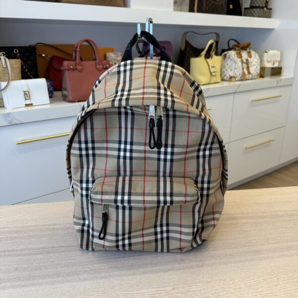 Burberry Vintage Check Jett Backpack Archive Beige