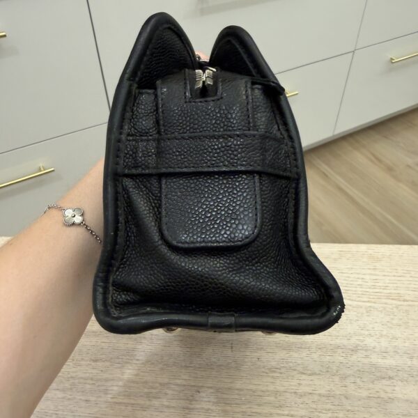 Chanel Small French Riviera Tote Black Silver Hardware