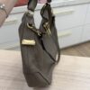 Burberry Grey Grain Leather Small Ledbury Hobo Bag