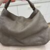 Burberry Grey Grain Leather Small Ledbury Hobo Bag