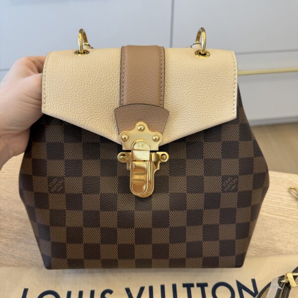 Louis Vuitton Damier Ebene Clapton Backpack Damier and Leather