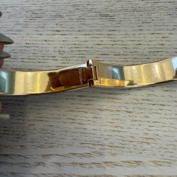 Hermes Enamel Narrow Clic Clac H Bracelet PM Bleu