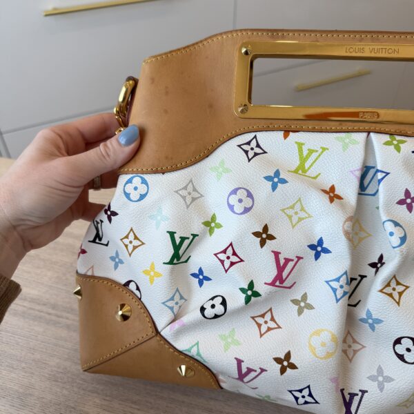 Louis Vuitton Monogram Multicolor Judy GM White