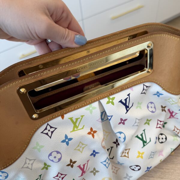 Louis Vuitton Monogram Multicolor Judy GM White