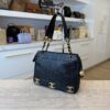 Chanel Caviar Triple CC Shoulder Bag Black 24K Gold Hardware