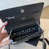 Chanel Caviar Quilted CC Logo Wallet on Chain WOC Black SHW