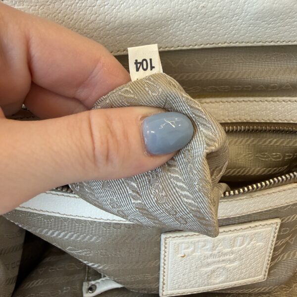 Prada Wicker Tote and Shoulder Bag White